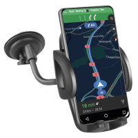 SBS TE0UCH20W Smartphone Holder for 6.8" on Glass - Black