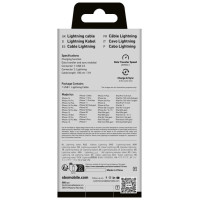 SBS TECABLEUSBIP589W USB-A - Lightning Cable - White