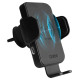 SBS TESUPWIR15WAUT smartphone holder with wireless charger for air vent - black