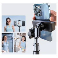Wozinsky WRLD-00Y1S tripod tripod durable carbon steel tripod 1.7m matte - black