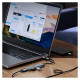 Orico YSA5-U3 USB-A/USB-C Hub Docking Station 3x USB-A 2.0 + 1x USB-A 3.0 - Gray
