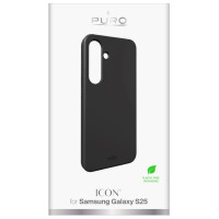 Puro Icon Silicone Case for Samsung Galaxy S25 - Black