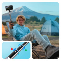 Tech-Protect GA100 Monopad & Selfie Stick for GoPro / DJI - Black