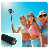 Tech-Protect GA100 Monopad & Selfie Stick for GoPro / DJI - Black