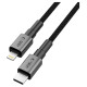 Tech-Protect Ultraboost DNA USB-C / Lightning PD27W/3A cable 200 cm - gray
