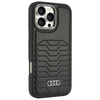Audi Synthetic Leather MagSafe iPhone 16 Pro Max 6.9" black/black hardcase AU-TPUPCMIP16PM-GT/D3-BK