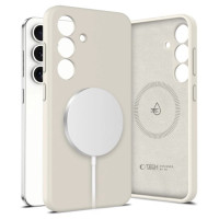 Tech-Protect Liquid Silicone Magsafe Case for Samsung Galaxy S25 - Beige