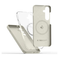 Tech-Protect Liquid Silicone Magsafe Case for Samsung Galaxy S25 - Beige