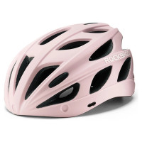 Rockbros Bike Helmet with Visor, Detachable UV Goggles, Detachable Visor, Unisex - Pink