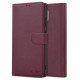 Tech-Protect Wallet Case for Samsung Galaxy S25 - Burgundy