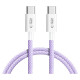 Tech-Protect Ultraboost Lite USB-C PD60W/3A Cable 1m - Purple