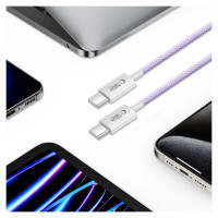 Tech-Protect Ultraboost Lite USB-C PD60W/3A Cable 1m - Purple