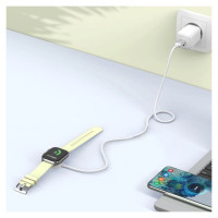 Tech-Protect UltraBoost USB-A Inductive Charger for Apple Watch 1m - White