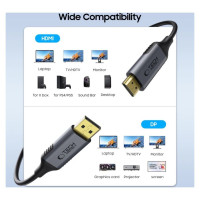 Tech-Protect UltraBoost DisplayPort / HDMI 2.0 Cable 4K 60Hz 2m - Black