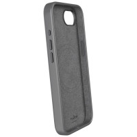 Puro Liquid Silicon Cover "ICON MAG PRO" with Magsafe, metal buttons and camera ring for iPhone 16E, black