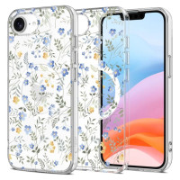 Tech-Protect FlexAir MagSafe iPhone 16e Case - Daisies with Leaves