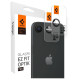 Spigen Optik Pro GLAS.TR "Ez Fit" Camera Cover 2-pack for iPhone 16e - Black
