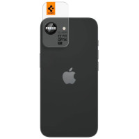 Spigen Optik Pro GLAS.TR "Ez Fit" Camera Cover 2-pack for iPhone 16e - Black