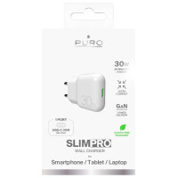 Puro GaN Puro SLIMPRO 30W USB-C Wall Charger - White