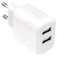 Puro PROLITE 10W 2x USB-A Wall Charger - White