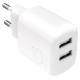 Puro PROLITE 10W 2x USB-A Wall Charger - White