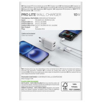 Puro PROLITE 10W 2x USB-A Wall Charger - White