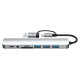 Tech-Protect HB06 HUB Adapter 8in1 TYPE-C + USB2.0 + USB3.0 + SD/TF + AV3.5 - gray