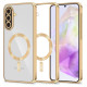 Tech-Protect MagFlex MagSafe Case for Samsung Galaxy A36 5G - Transparent Gold
