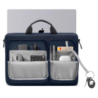 Tech-Protect Defender Bag for 17" Laptop - Navy Blue