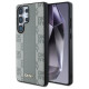 Dkny Leather Checkered Pattern MagSafe Case for Samsung Galaxy S25 Ultra - Gray