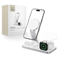 Tech-Protect QI15W-A47 MagSafe 3in1 Inductive Charger + USB-C Cable - White
