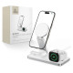 Tech-Protect QI15W-A47 MagSafe 3in1 Inductive Charger + USB-C Cable - White