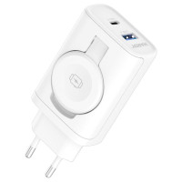 3Mk Protection Inductive mains charger 3mk HARDY Charger PD 2in1 33W USB-C USB-A - white