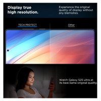 Tech-Protect Quick Set+ Tempered Glass for Samsung Galaxy S25 Ultra - Transparent