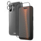 SBS set with D3O technology for iPhone 16 - case + glass screen and camera protector - transparent