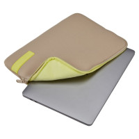 Case Logic 4684 Reflect MacBook Sleeve 13 REFMB-113 Plaza Taupe/Sun-Lime