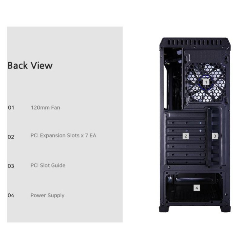 Zalman N5 TF ATX, RGB fan x4, T/G