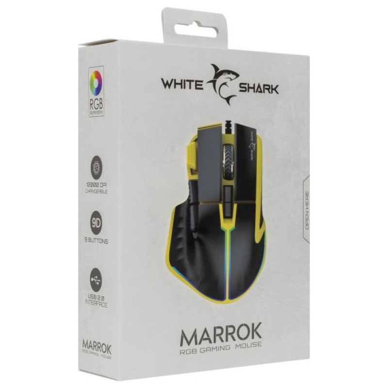 White Shark GM-9006 MARROK Yellow RGB / 12.000 dpi