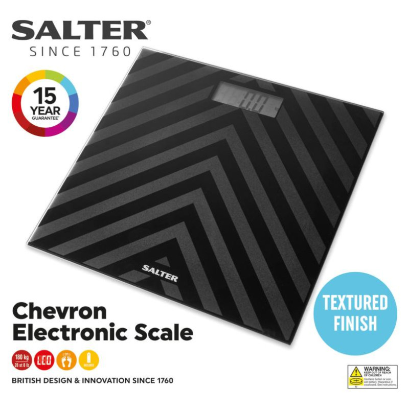 Salter SA00287 BACFEU16 Chevron Two Tone Bathroom Scale