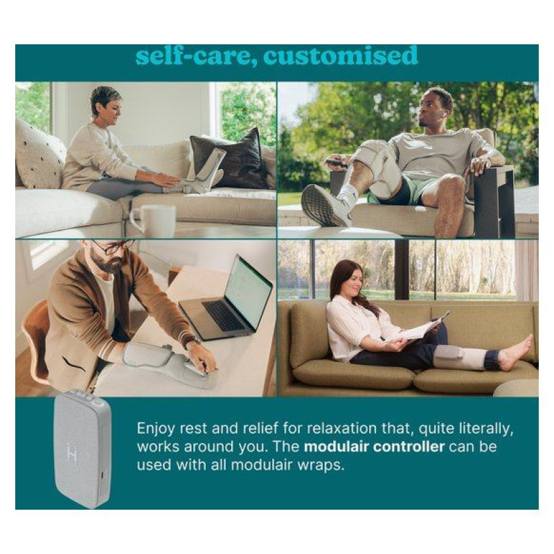 Homedics SR-CMXCE10HBND  Modulair Compression System Calf Wrap + Controller