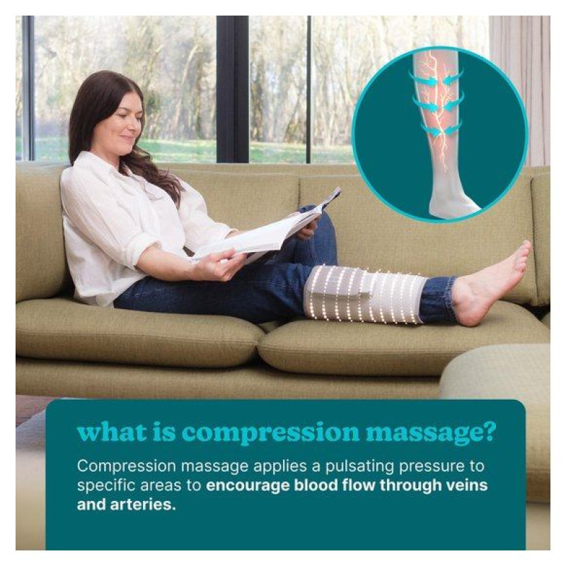 Homedics SR-CMXCE10HBND  Modulair Compression System Calf Wrap + Controller