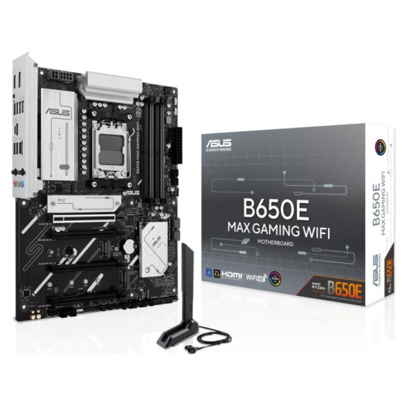 Asus Mainboard|ASUS|AMD B650|SAM5|ATX|Memory DDR5|Memory slots 4|2xPCI-Express 3.0 16x|1xPCI-Express 4.0 16x|1xPCI-Express 5.0 16x|3xM.2|1xHDMI|1xDisplayPort|2xUSB 2.0|5xUSB 3.2|1xUSB-C|1xRJ45|3xAudio port|B650EMAXGAMINGWIFI