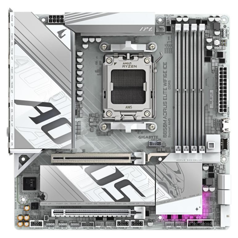 Gigabyte Mainboard|GIGABYTE|AMD B850|SAM5|Micro-ATX|Memory DDR5|Memory slots 4|B850MAELTWF6EICE1.1