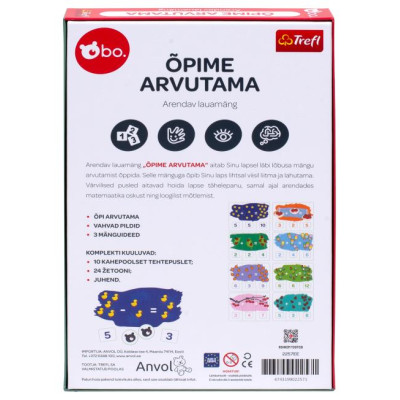 BO. Развивающая настольная игра "Учимся cчитать" (на эстонском языке)