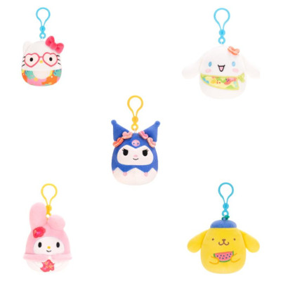 Squishmallows HELLO KITTY W25 Piespraužama plī&scaron;a rotaļlieta, 8 cm