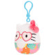 Squishmallows HELLO KITTY W25 Piespraužama plīša rotaļlieta, 8 cm