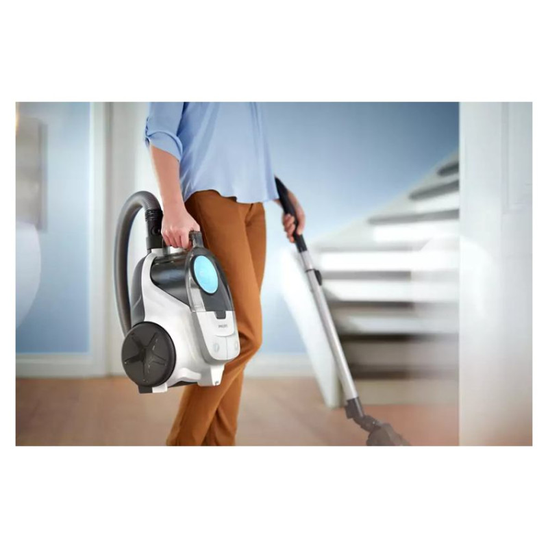 Philips Vacuum Cleaner|PHILIPS|Bagless|850 Watts|Capacity 1.3 l|Noise 77 dB|Blue/ White|Weight 4 kg|XB2122/09