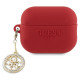 Guess GUAP23DSLGHDF AirPods Pro 2 cover red 3D Rubber 4G Diamond Charm