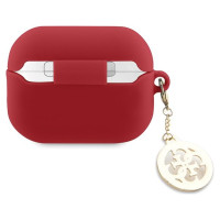 Guess GUAP23DSLGHDF AirPods Pro 2 cover red 3D Rubber 4G Diamond Charm