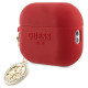 Guess GUAP23DSLGHDF AirPods Pro 2 cover red 3D Rubber 4G Diamond Charm